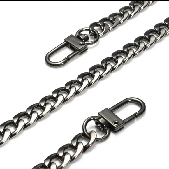 🎉🛍️ NEW GOLD or GUNMETAL color Bag Strap Crossbody Chain WALLET Chain - Picture 2 of 3